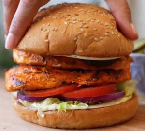 Chicken tikka burger