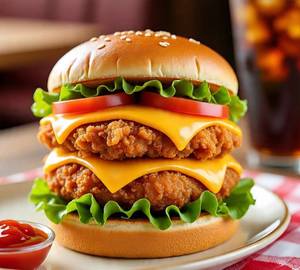 Double Layer Chicken Burger