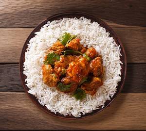 Rice with Gravy Sabzi (Seasonal)