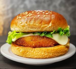 Chicken patty burger
