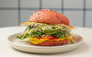 Crunchy Avocado And Truffle Burger