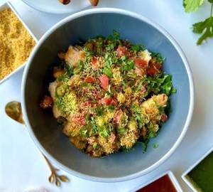 Samosa Ragda Bhel
