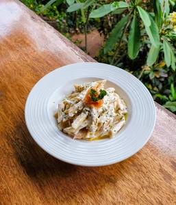 Salmon Cream Sauce Pasta