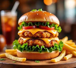 Jumbo Chicken Cheese Burger