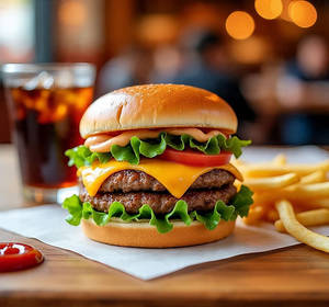 Jumbo Beef Cheese Burger