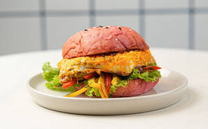 Cottage Cheese & Mushroom Burger