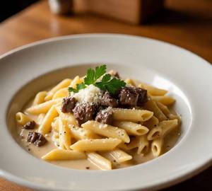 Creamy Beef Penne Pasta