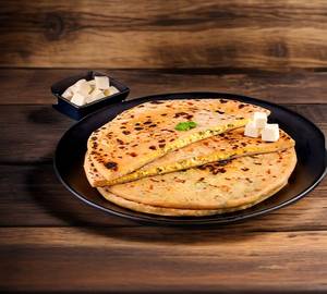 2 paneer paratha + curd + pickel