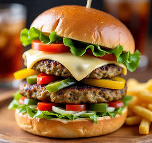 Jumbo Paneer Cheese Burger