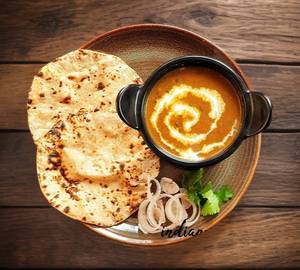 Thali dal makhani 4.roti.salad