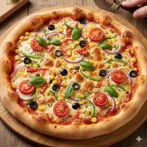 Tomato & corn pizza [ 7 inc