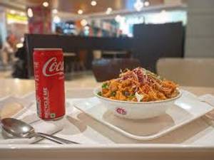 Manchurian Fried Rice + Coke