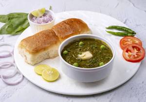 L B Special Hariyali Pav Bhaji