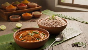 Chicken Curry & Matta Rice