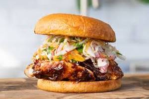 Wood smoked chicken sandwich