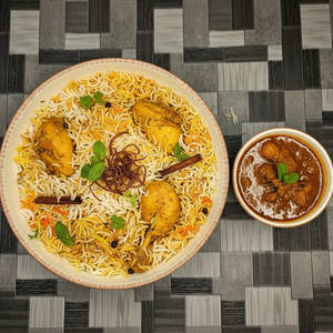 Baba Special Chicken Biryani With Gravy