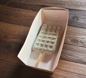 White chocolate waffle