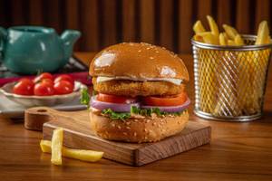 Chicken Burger With Fries