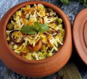 Veg Biryani + Papad + Salad + Raita