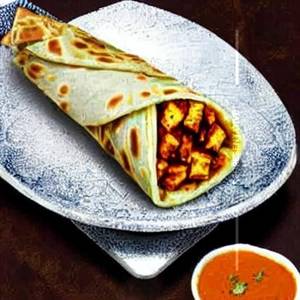 Eggless paneer roll