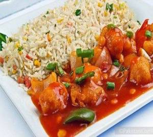 Chicken manchurian combo