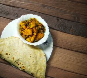Aloo Jeera + Dal Fry + Tawa Roti 3Pec + Butter Milk