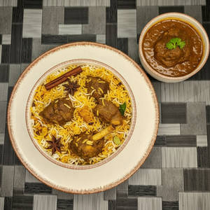 Baba Special Mutton Biryani With Gravy
