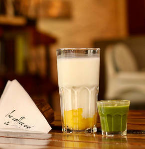 Iced Mango Matcha Latte