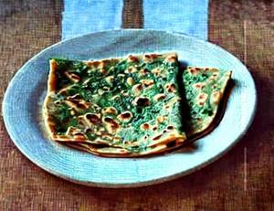 Green chilli paratha