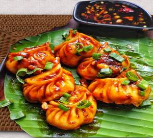 Sweet corn cheese [garlic] momo