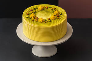 Pista Cake Eggless