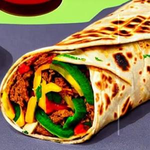 Veg Twister Shawarma Roll