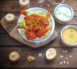 Chicken lollipop biryani [2pieces]