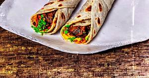 Double Egg Single Mutton Seekh Roll