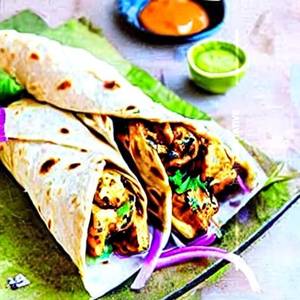 Chicken malai tikka wrap