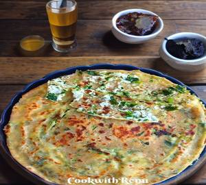 2 desi ghee paneer paratha