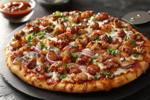 Tandoori chicken pizza