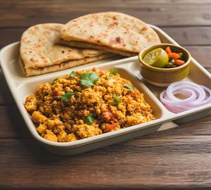 Paneer Bhurji with 2 Paratha