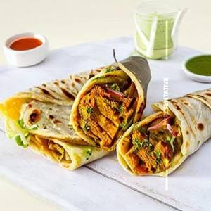 Butter Chaap Tikka Roll