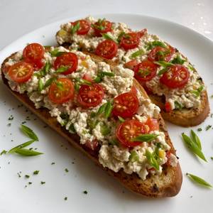 Scrambled Cottage Cheese On Toast