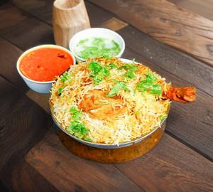 Chicken dum biriyani single