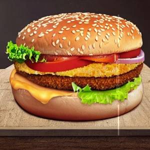 Veg. cheese burger