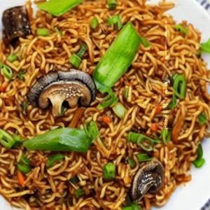 Spicy Mushroom Noodle Rice Mixed