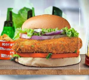 Chicken tandoori tikka burger