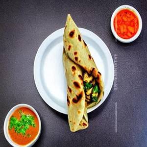 Single Egg Double paneer Bhurji Roll