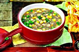 Mushroom Sweet Corn Soup