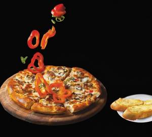 Pizza Combo - (Veggie Pizza + Cheesy Garlic Bread)