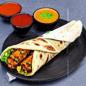 Double Egg Double Paneer Bhurji Roll