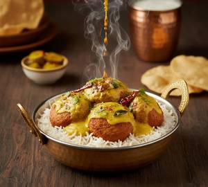 Rice+kadhi pakoda combo