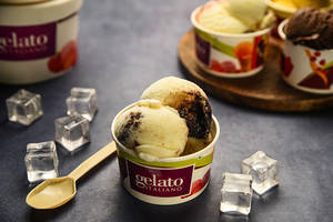 Gelato Vanilla Fudge Brownie - Italian Ice Cream